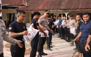 Kapolres Langkat Berikan Motivasi dan Bantuan kepada Polsek Tanjung Pura