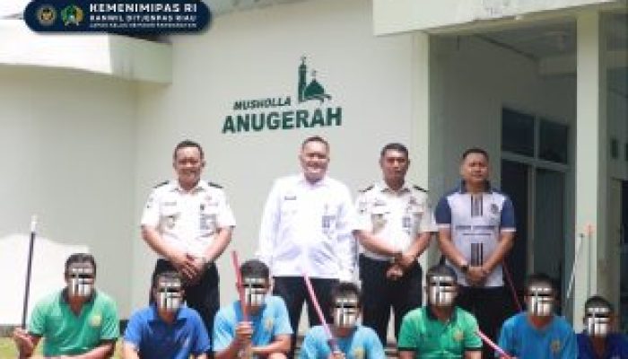 Sambut Ramadan 1447 H, Lapas Pasir Pangarayan Gelar Kerja Bakti di Mushola Anugerah
