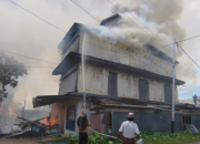 Kebakaran Hebat Hanguskan Puluhan Rumah di Pulau Kijang, 50 Rumah Terbakar