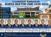 Delapan Kandidat Berebut Kursi Rektor Unri, Ada Nama dari Luar Kampus