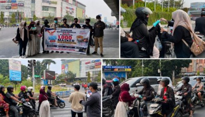 GWI Pekanbaru Bagikan 1.000 Masker di Tengah Kabut Asap