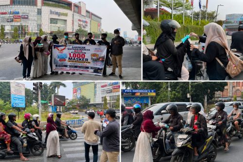 GWI Pekanbaru Bagikan 1.000 Masker Gratis untuk Warga