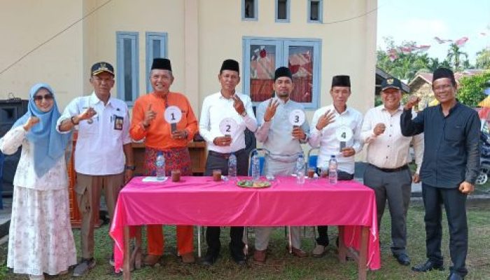 Empat Calon Kepala Desa Baran Melintang Resmi Ditetapkan, Ardath Hadiri Pencabutan Nomor Urut