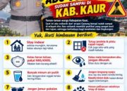 Abu Vulkanik Mulai Sampai di Kabupaten Kaur, Polres Kaur Imbau Masyarakat Tingkatkan Kewaspadaan